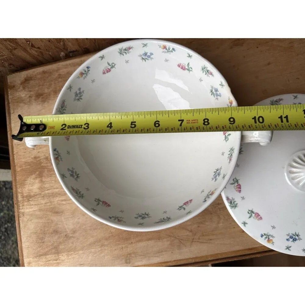 Harmony House Serving Bowl with Lid Made in USA by Hall China Vintage